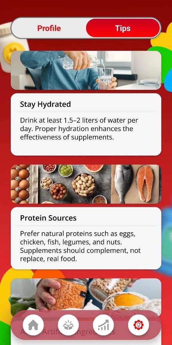 Progress tracking screen